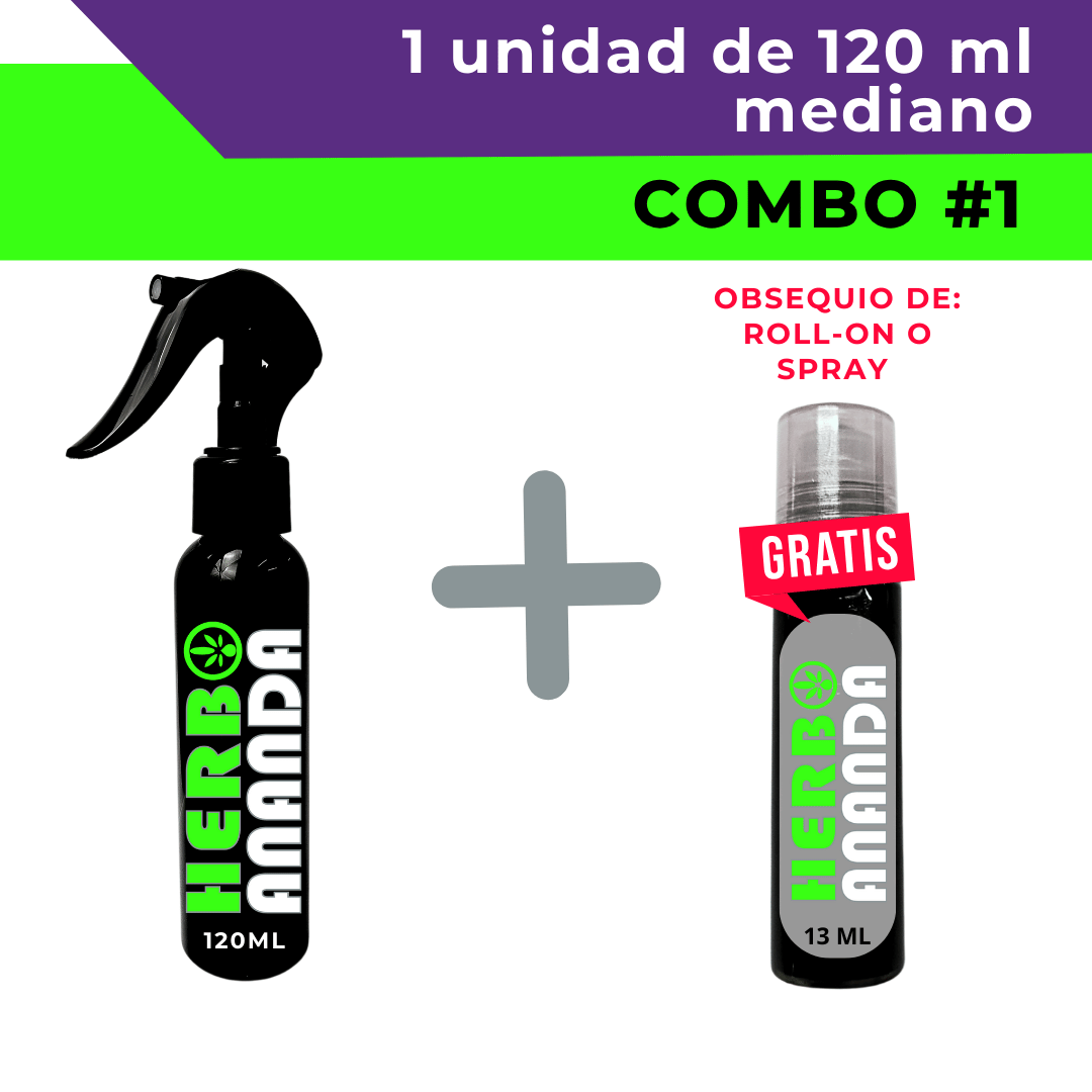Combo #1 Herboananda – Spray Terapéutico Natural 120 ml + Obsequio GRATIS