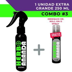 Combo #2 Herboananda – Spray Terapéutico Natural 250 ml Extra Grande + Obsequio GRATIS