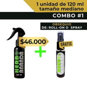 Combo #1 Herboananda – Spray Terapéutico natural 120 ml + Obsequio GRATIS